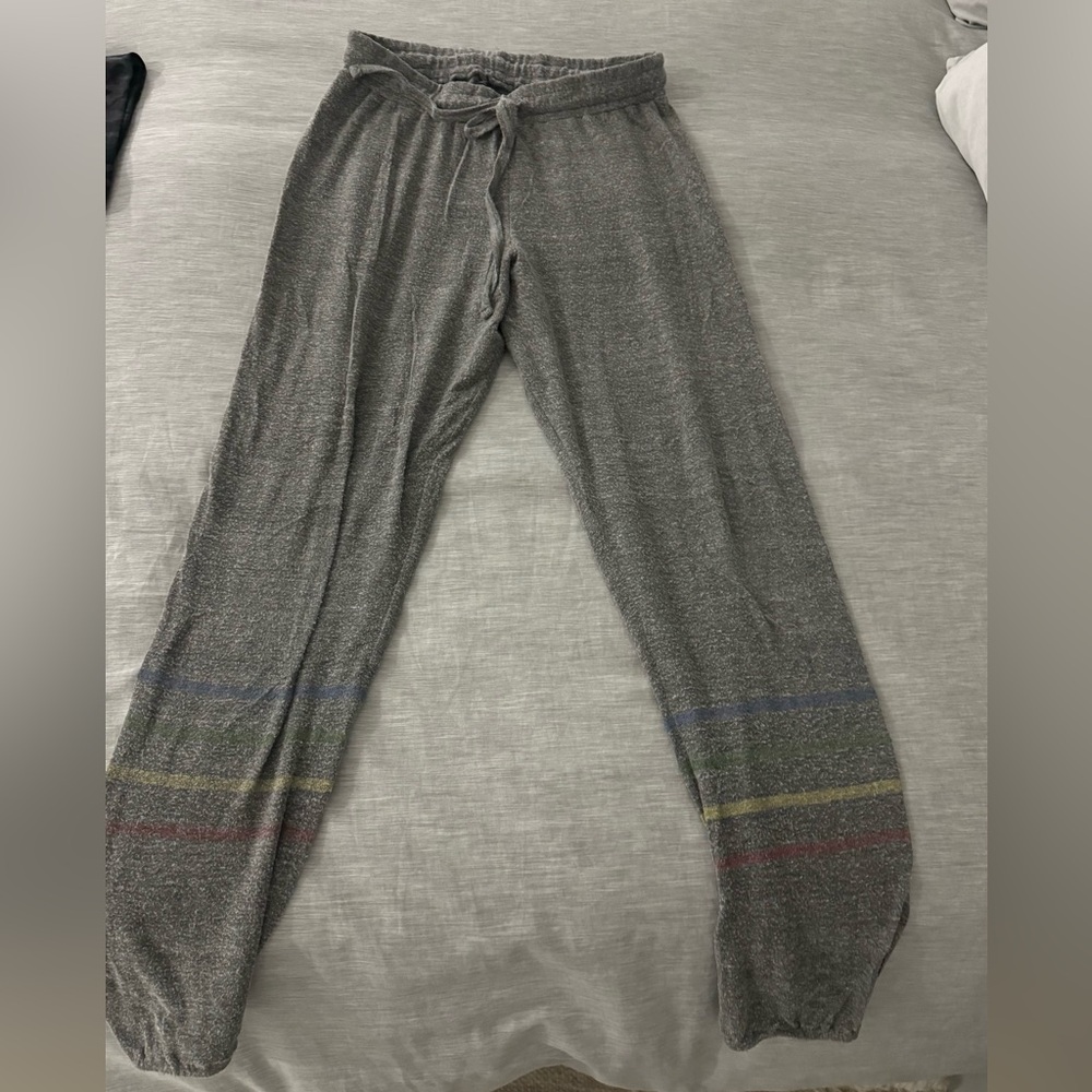 Michael Lauren Gray Striped sweats size XS